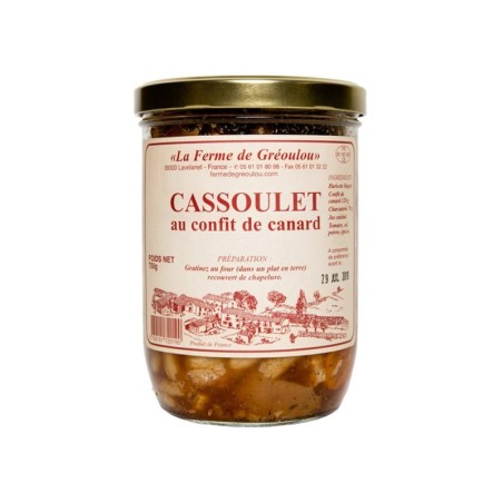 Cassoulet au Confit de Canard La Ferme de Gréoulou