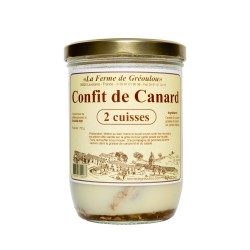 Confit de Canard 2 Cuisses La Ferme de Gréoulou