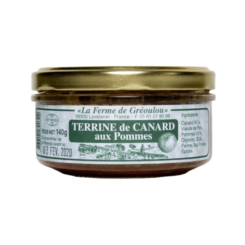 Terrine de Canard aux Pommes La Ferme de Gréoulou