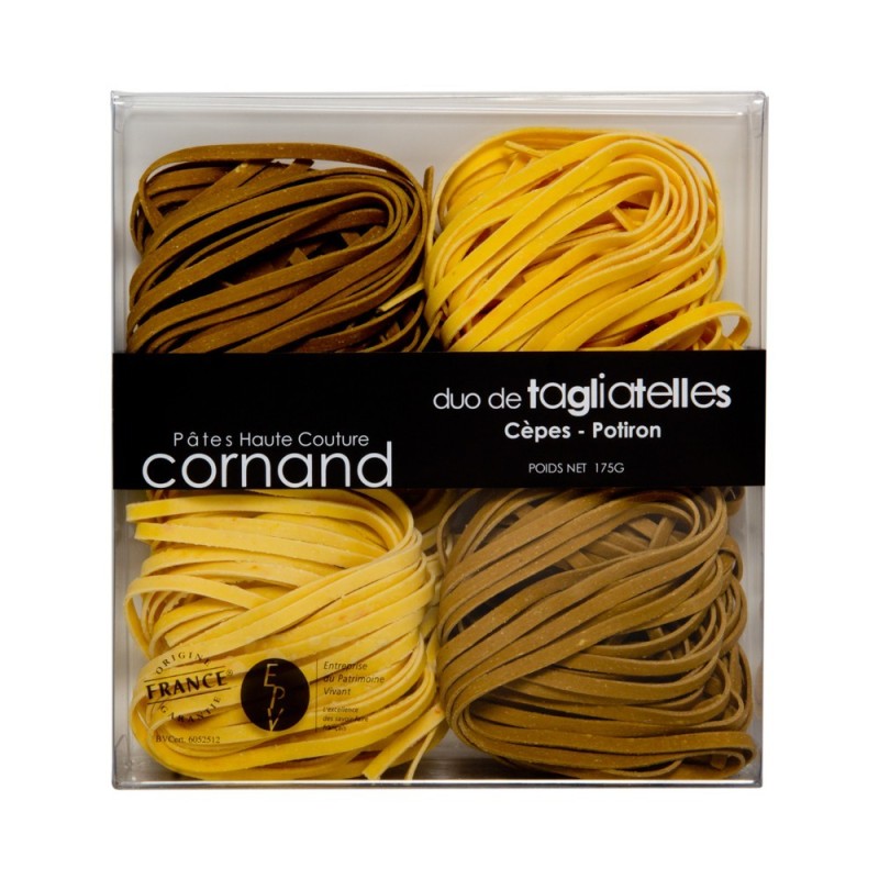 Duo de Tagliatelles Cèpe Potiron Pâtes Cornand