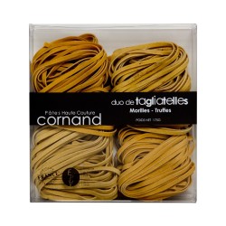Duo de Tagliatelles Morilles Truffes Pâtes Cornand