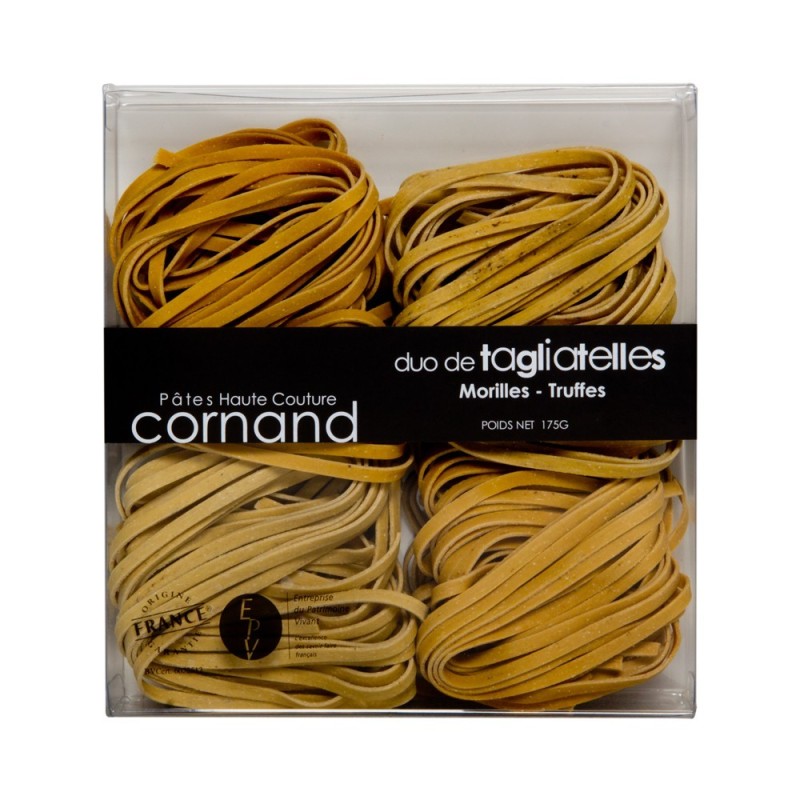 Duo de Tagliatelles Morilles Truffes Pâtes Cornand