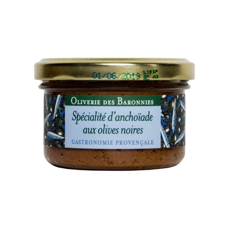 Anchoïade aux Olives Noires Oliverie des Baronnies